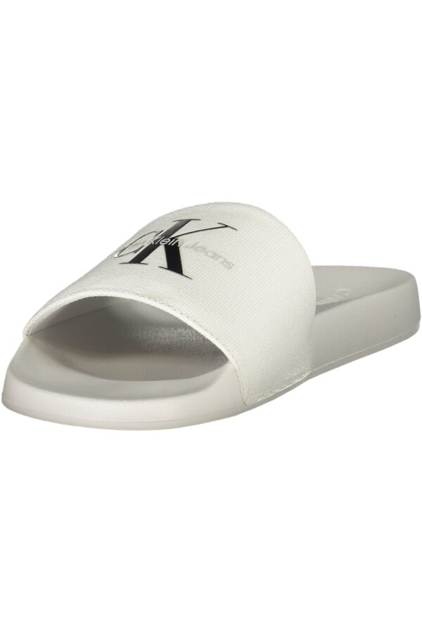 CALVIN KLEIN MEN'S WHITE SLIPPER FOOTWEAR - Image 3