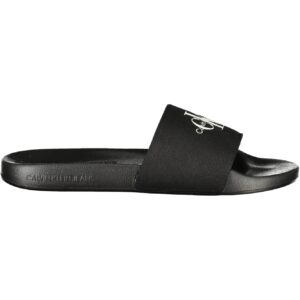 CALVIN KLEIN MEN'S BLACK SLIPPER FOOTWEAR CALVIN KLEIN