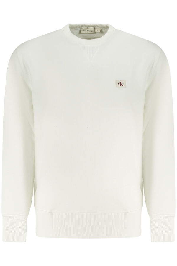 CALVIN KLEIN MEN'S ZIP-UP SWEATSHIRT WHITE