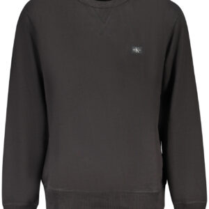 CALVIN KLEIN MEN'S BLACK ZIP-UP SWEATSHIRT