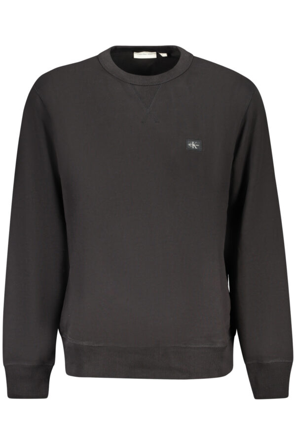 CALVIN KLEIN MEN'S BLACK ZIP-UP SWEATSHIRT