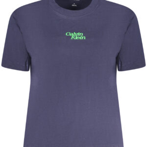 CALVIN KLEIN WOMEN'S SHORT SLEEVE T-SHIRT BLUE