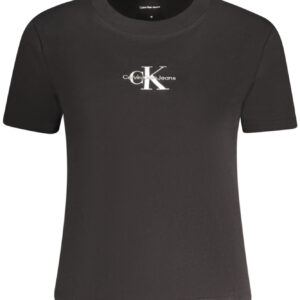 CALVIN KLEIN SHORT SLEEVE T-SHIRT WOMEN BLACK