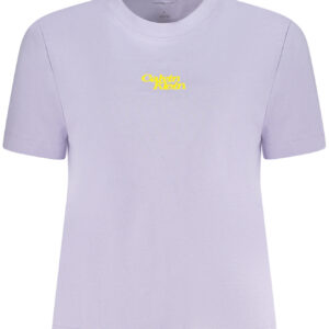 CALVIN KLEIN WOMEN'S SHORT SLEEVE T-SHIRT PURPLE