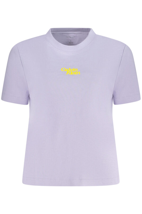 CALVIN KLEIN WOMEN'S SHORT SLEEVE T-SHIRT PURPLE