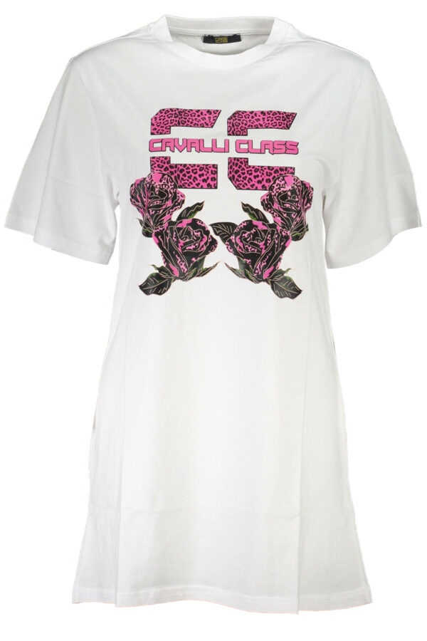 CAVALLI CLASS SHORT DRESS WOMEN WHITE