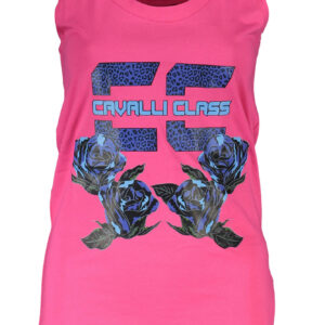 CAVALLI CLASS WOMEN'S PINK TANK TOP