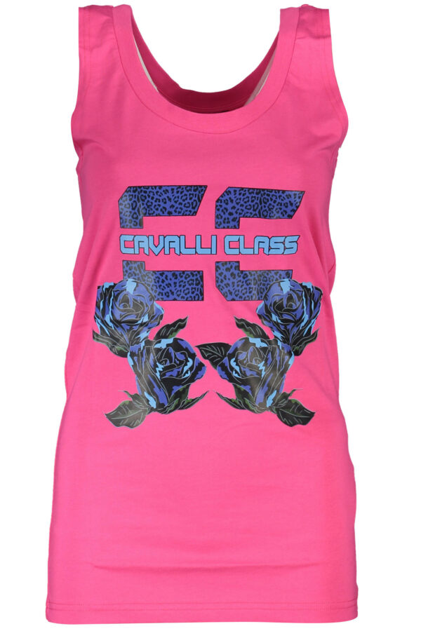 CAVALLI CLASS WOMEN'S PINK TANK TOP