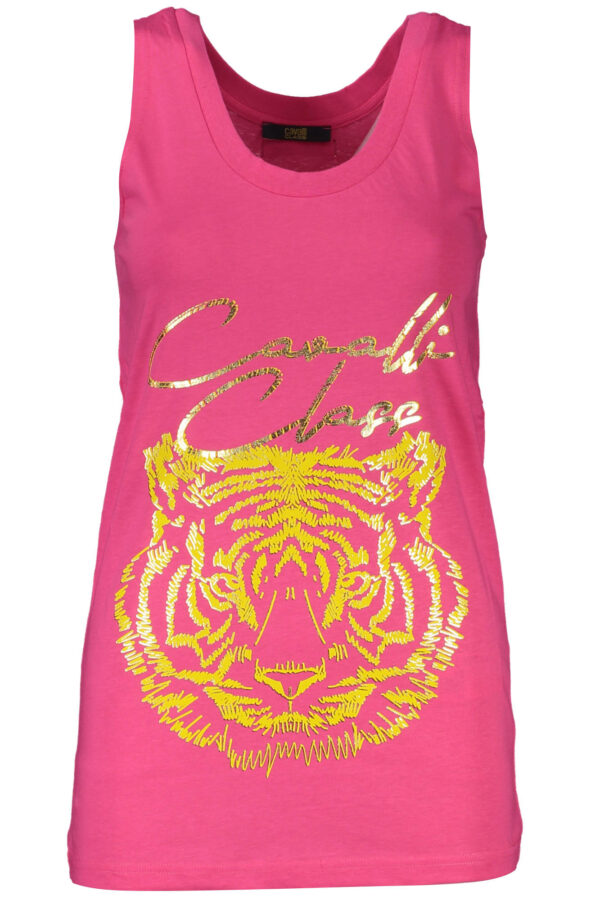 CAVALLI CLASS WOMEN'S PINK TANK TOP