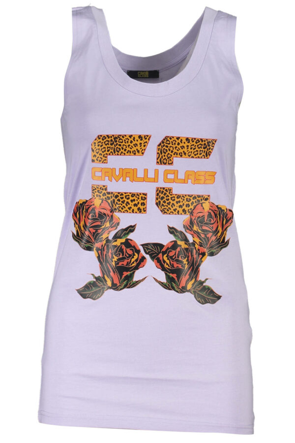 CAVALLI CLASS WOMEN'S PURPLE TANK TOP