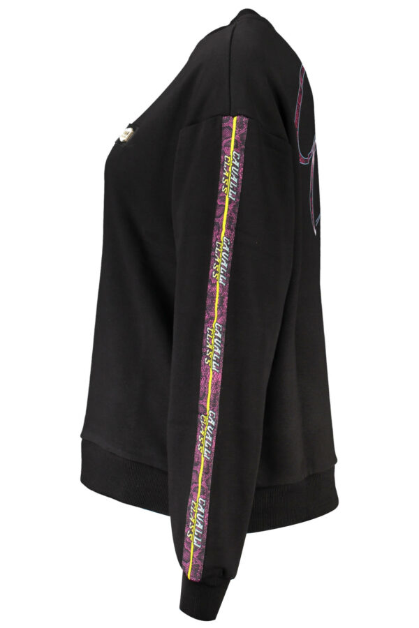 CAVALLI CLASS SWEATSHIRT WITHOUT ZIP WOMEN BLACK - Image 3