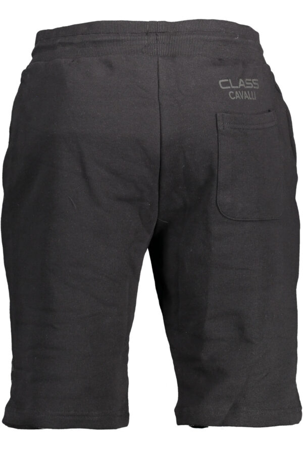 CAVALLI CLASS MEN'S BERMUDA PANTS BLACK - Image 2