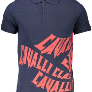 CAVALLI CLASS POLO SHORT SLEEVE MEN BLUE