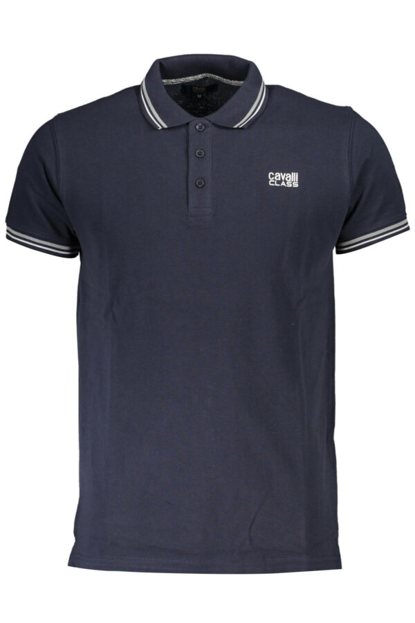 CAVALLI CLASS POLO SHORT SLEEVE MEN BLUE