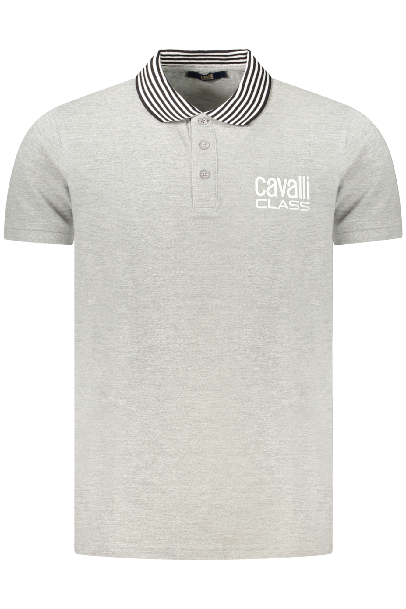 CAVALLI CLASS POLO SHORT SLEEVES MEN GREY CAVALLI CLASS