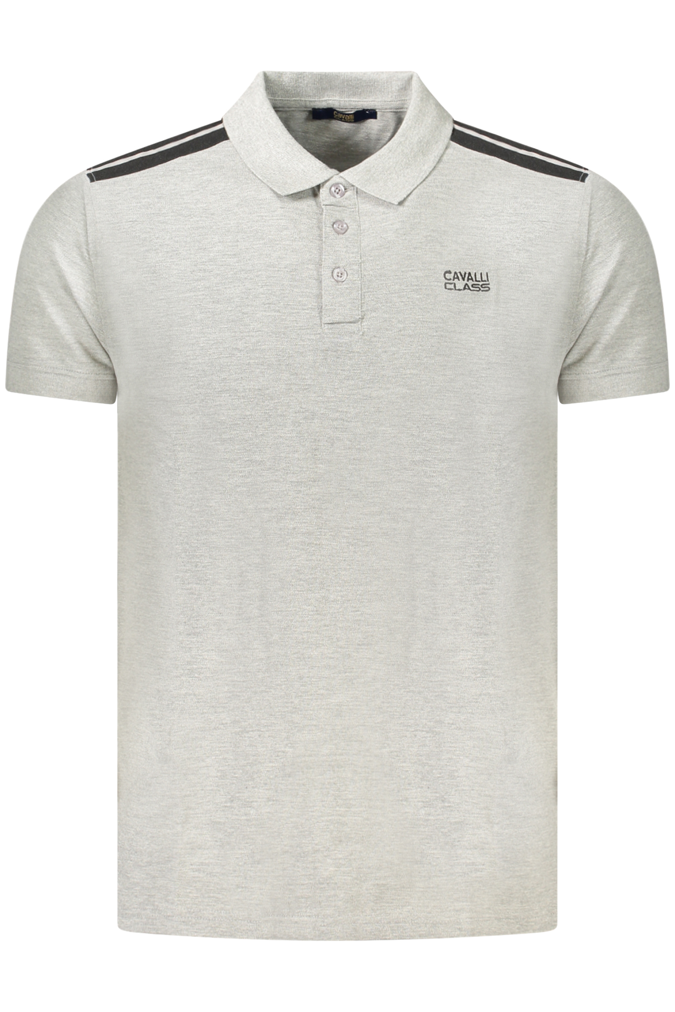 CAVALLI CLASS POLO SHORT SLEEVES MEN GREY CAVALLI CLASS