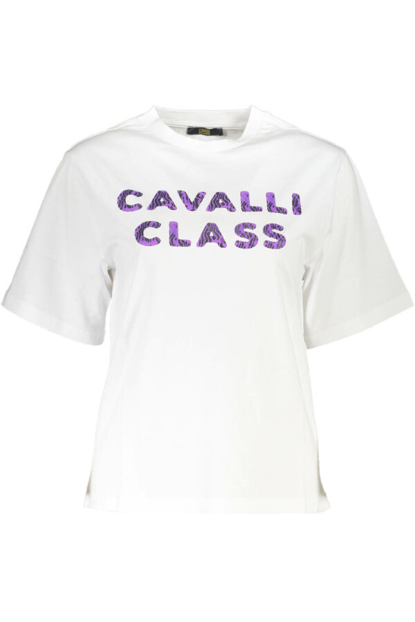 CAVALLI CLASS SHORT SLEEVE T-SHIRT WOMEN WHITE