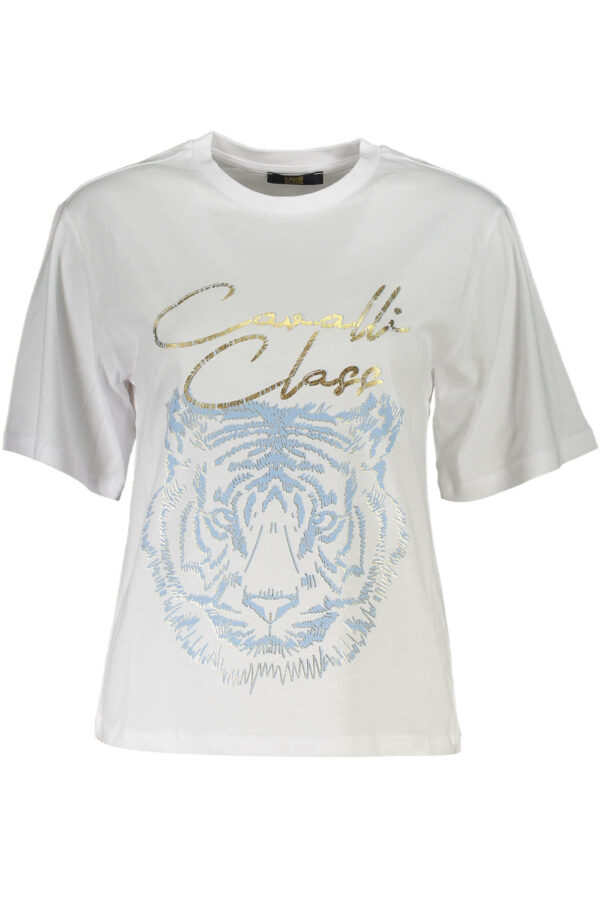 CAVALLI CLASS SHORT SLEEVE T-SHIRT WOMEN WHITE