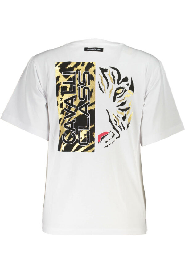 CAVALLI CLASS SHORT SLEEVE T-SHIRT WOMEN WHITE - Image 2