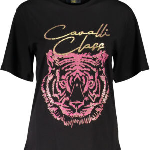 CAVALLI CLASS SHORT SLEEVE T-SHIRT WOMEN BLACK