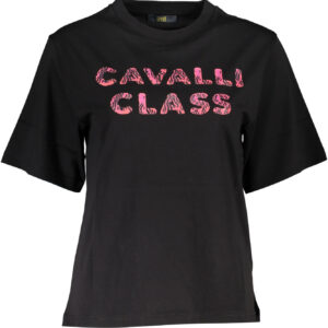 CAVALLI CLASS SHORT SLEEVE T-SHIRT WOMEN BLACK