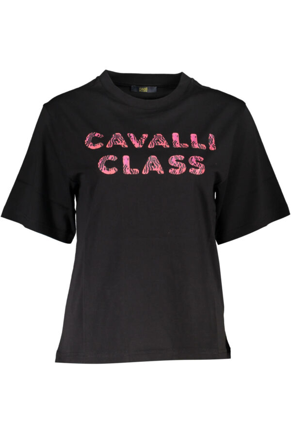 CAVALLI CLASS SHORT SLEEVE T-SHIRT WOMEN BLACK