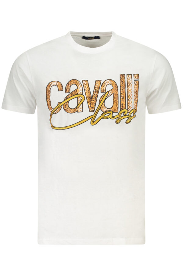 CAVALLI CLASS SHORT SLEEVE T-SHIRT MEN WHITE