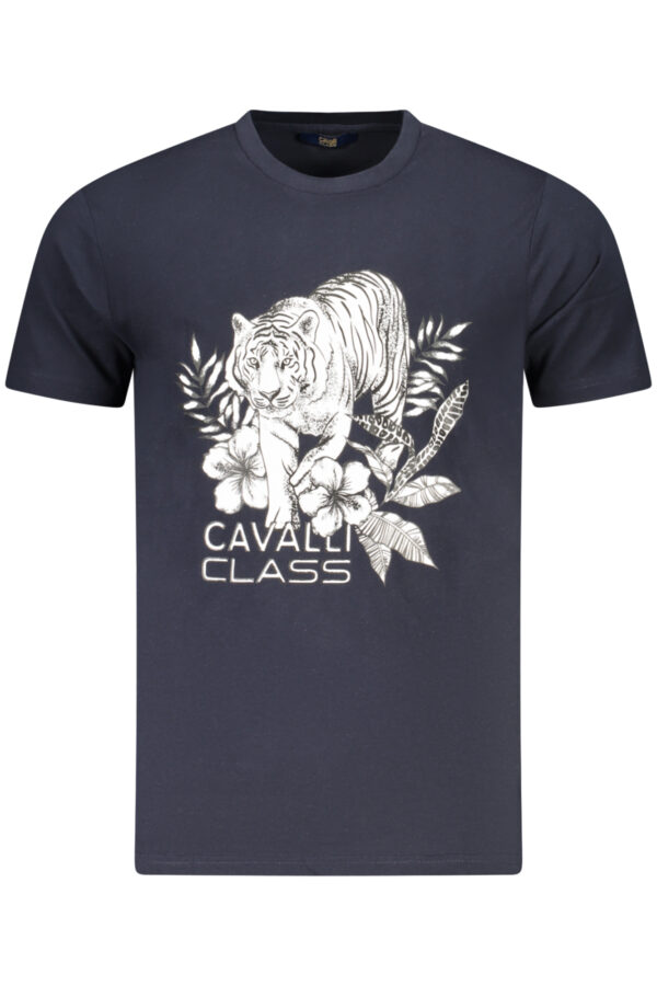 CAVALLI CLASS SHORT SLEEVE T-SHIRT MEN BLUE