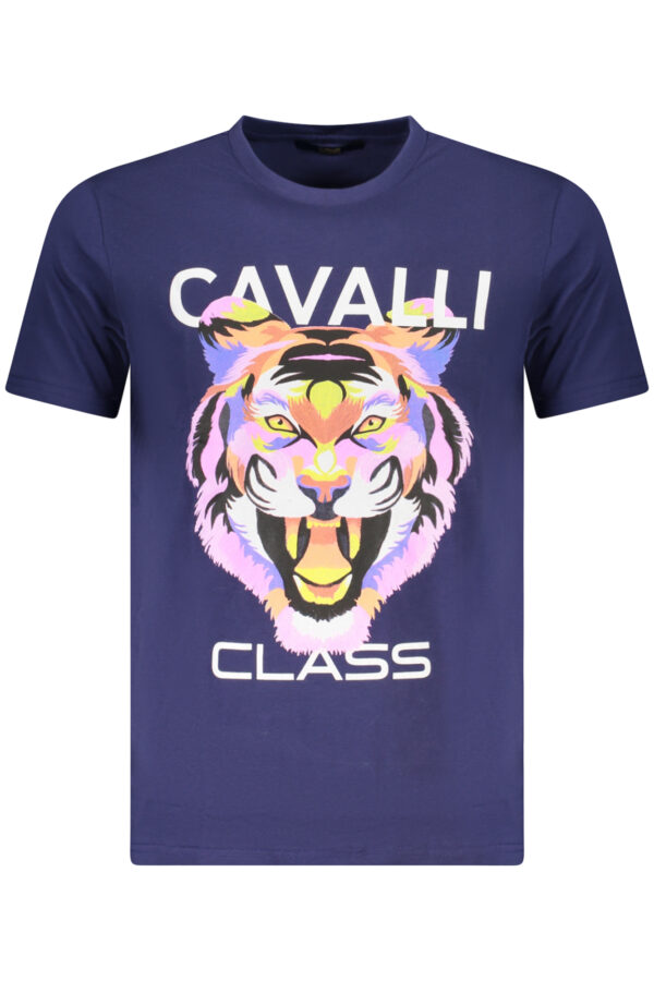 CAVALLI CLASS SHORT SLEEVE T-SHIRT MEN BLUE
