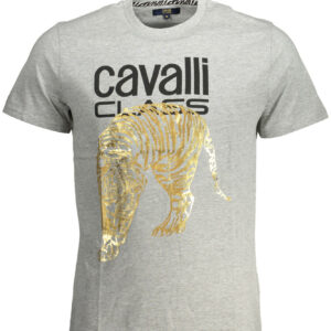 CAVALLI CLASS SHORT SLEEVE T-SHIRT MEN GREY