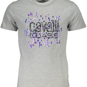 CAVALLI CLASS SHORT SLEEVE T-SHIRT MEN GREY