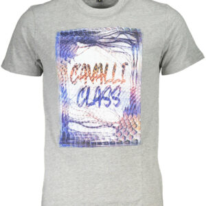 CAVALLI CLASS SHORT SLEEVE T-SHIRT MEN GREY