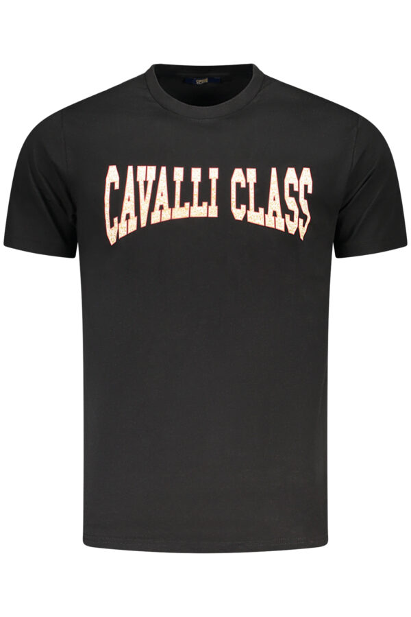 CAVALLI CLASS SHORT SLEEVE T-SHIRT MEN BLACK