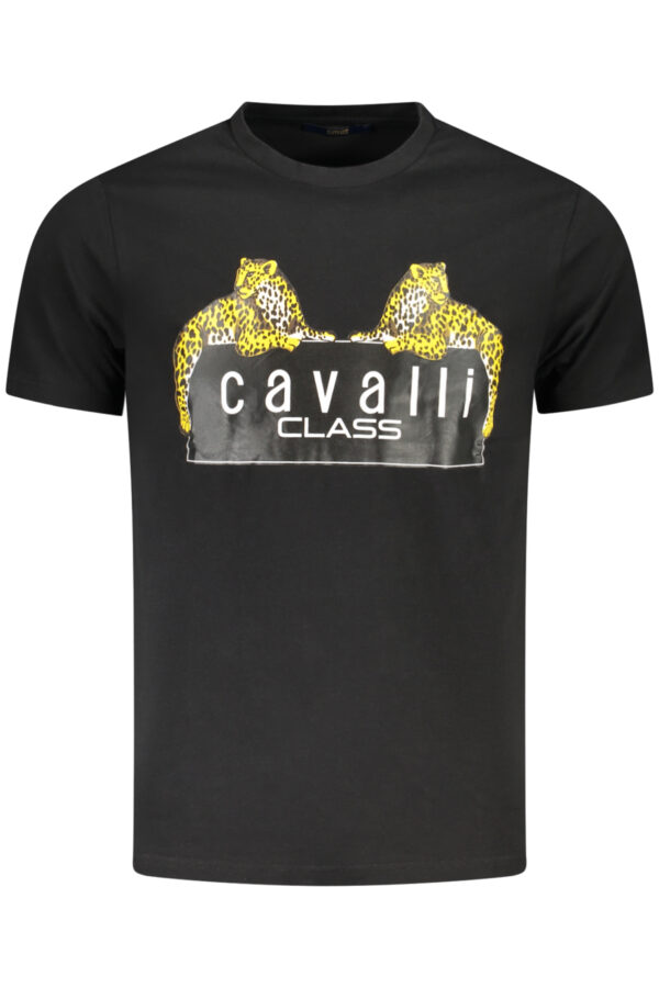 CAVALLI CLASS SHORT SLEEVE T-SHIRT MEN BLACK