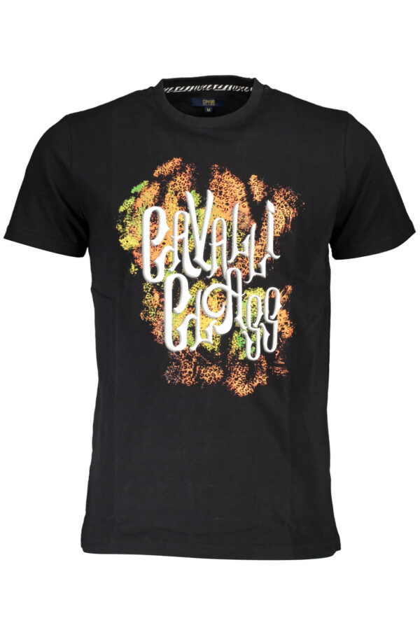 CAVALLI CLASS SHORT SLEEVE T-SHIRT MEN BLACK