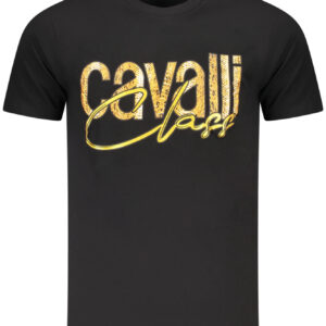 CAVALLI CLASS SHORT SLEEVE T-SHIRT MEN BLACK