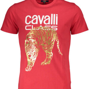 CAVALLI CLASS SHORT SLEEVE T-SHIRT MEN RED
