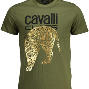 CAVALLI CLASS SHORT SLEEVE T-SHIRT MEN GREEN
