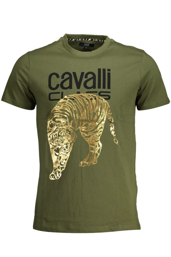 CAVALLI CLASS SHORT SLEEVE T-SHIRT MEN GREEN