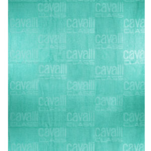CAVALLI CLASS WOMEN'S GREEN BEACH TOWEL