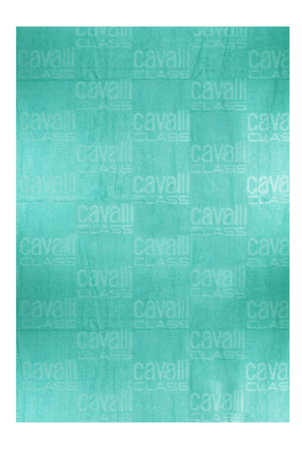 CAVALLI CLASS WOMEN'S GREEN BEACH TOWEL