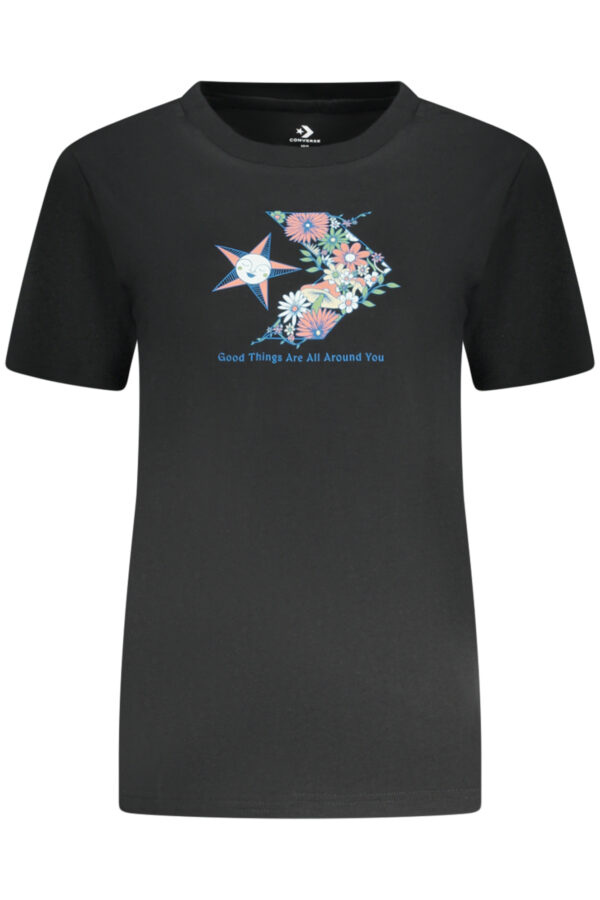 CONVERSE SHORT SLEEVE T-SHIRT WOMEN BLACK