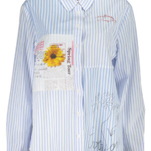 DESIGUAL LONG SLEEVE SHIRT WOMEN BLUE