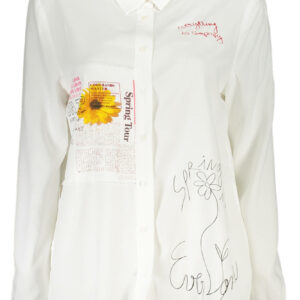 DESIGUAL LONG SLEEVE SHIRT WOMEN WHITE