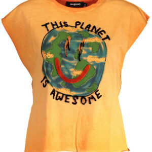 DESIGUAL WOMEN'S SHORT SLEEVE T-SHIRT ORANGE