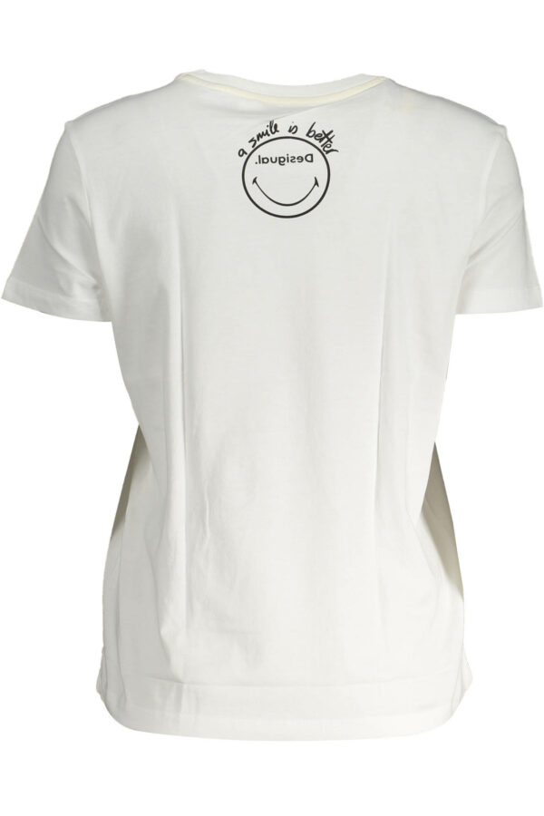 DESIGUAL SHORT SLEEVE T-SHIRT WOMEN WHITE - Image 2