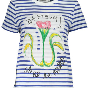 DESIGUAL SHORT SLEEVE T-SHIRT WOMEN BLUE