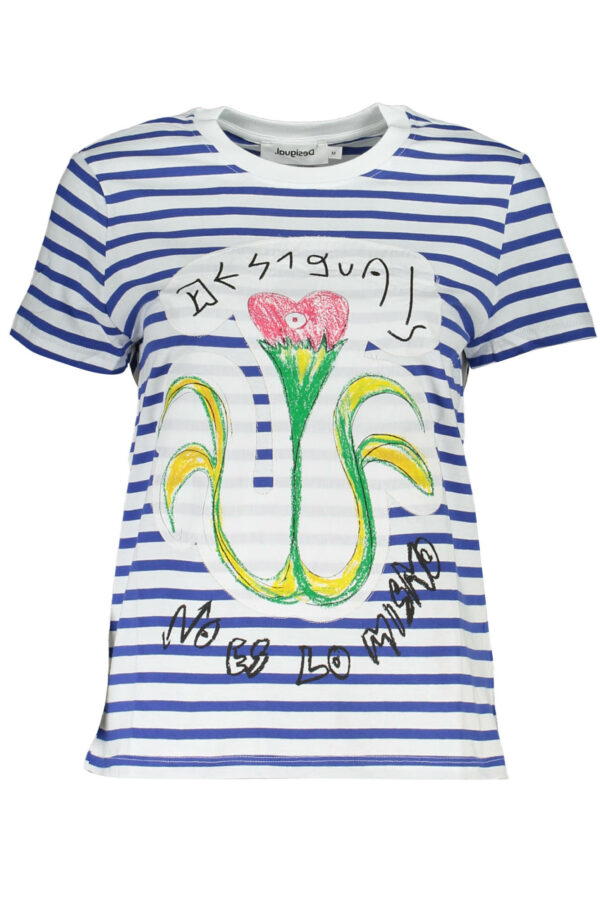 DESIGUAL SHORT SLEEVE T-SHIRT WOMEN BLUE