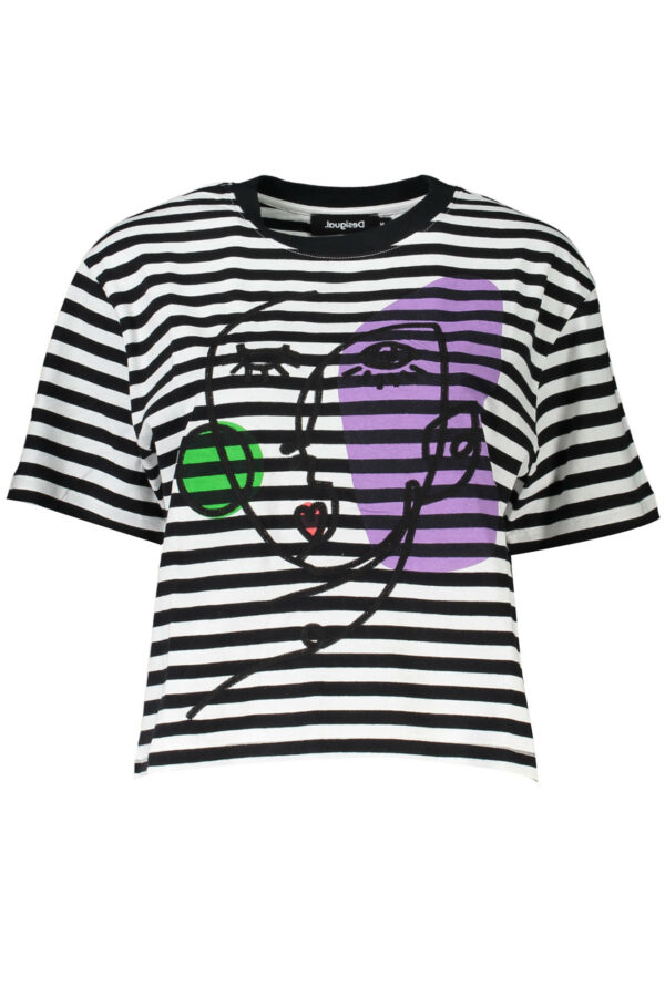DESIGUAL SHORT SLEEVE T-SHIRT WOMEN BLACK