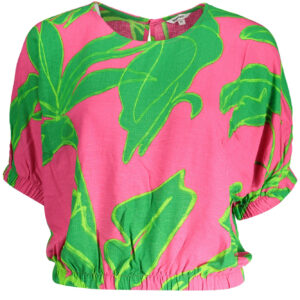DESIGUAL WOMEN'S SHORT SLEEVE T-SHIRT PINK